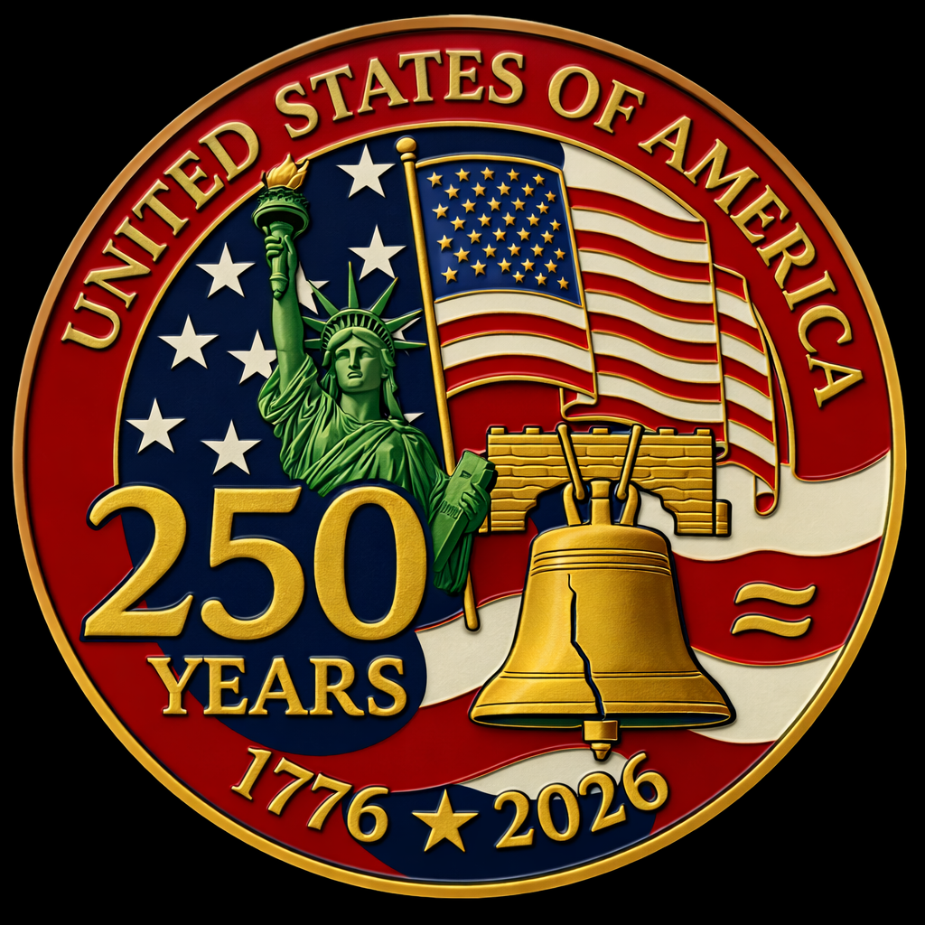 United States of America 250 Years (1776–2026) emblem